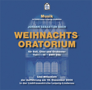 CD-Cover, Weihnachtsoratorium Doppelblatt-Einleger