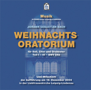 CD-Cover,  Weihnachtsoratorium Doppelblatt-Einleger